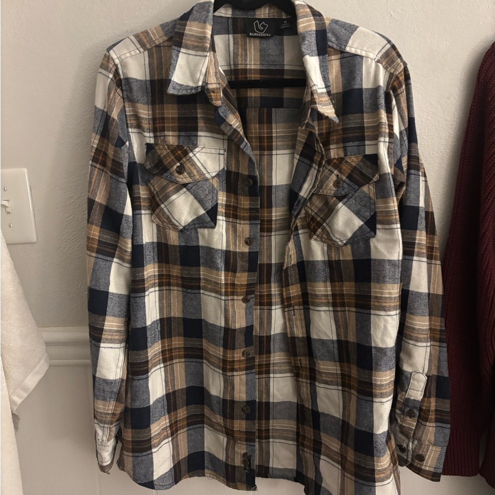 Burnside Multi-Color Plaid Shirt